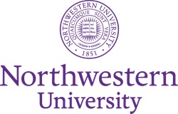 Northwestern University logo in purple with a picture of the seal