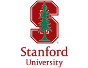 Stanford University logo in red with a green tree